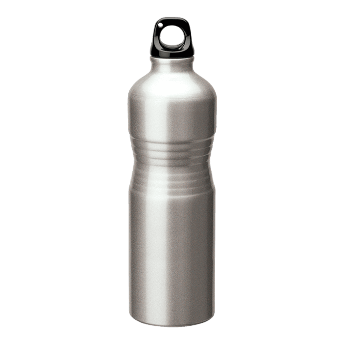 680ml Shaped Aluminium Water Bottle 1