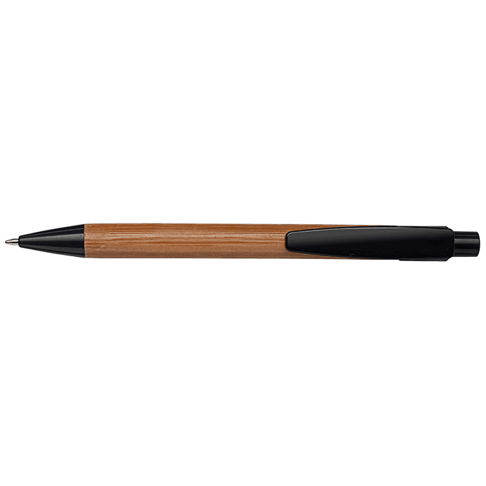 Bamboo Ballpoint Pen with Plastic Trims