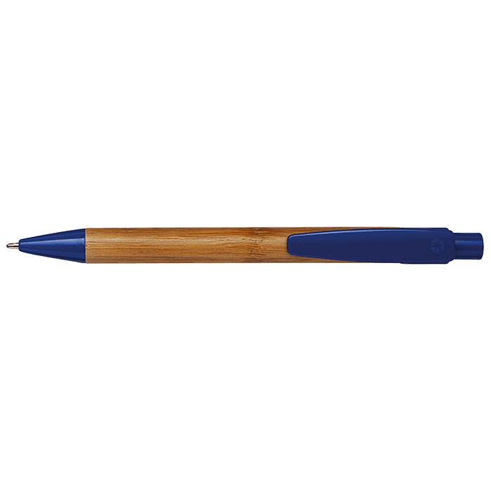 Bamboo Ballpoint Pen with Plastic Trims 3