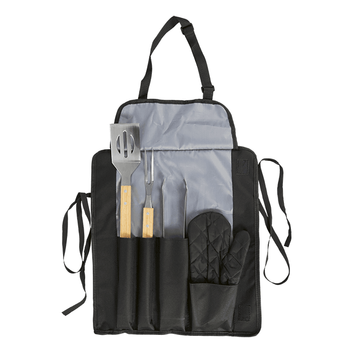 Apron With Bbq Set