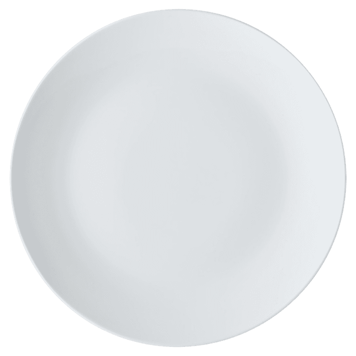 White Basics Coupe Plate 1