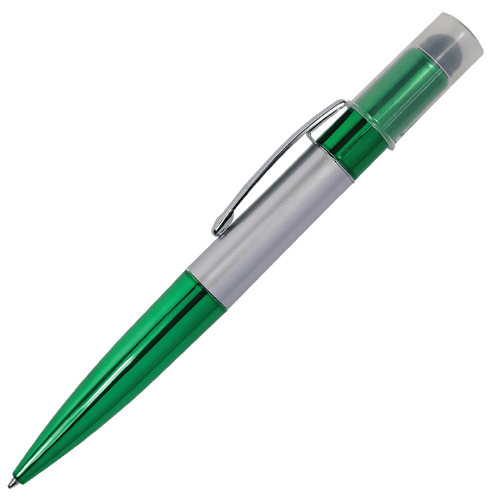 Twist Action Ballpoint Pen with Stylus and LED Lights 1