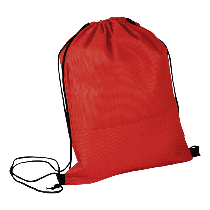 Wave Design Drawstring Bag Non-Woven 1