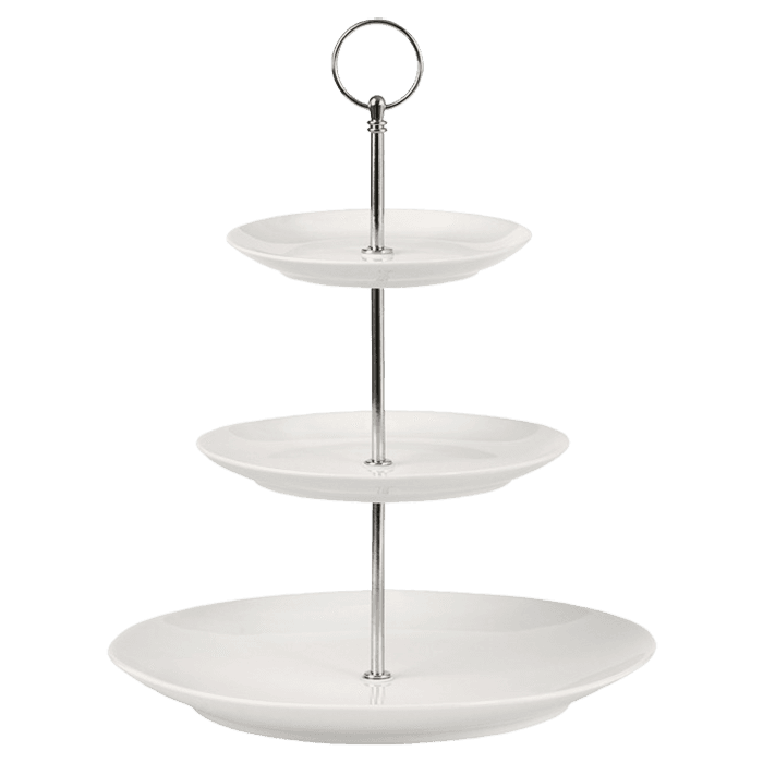 White Basics 3 Tiered Cake Stand