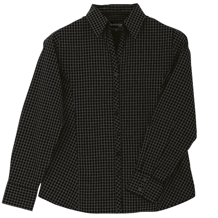 Pioneer Check Blouse Long Sleeve Ladies 1