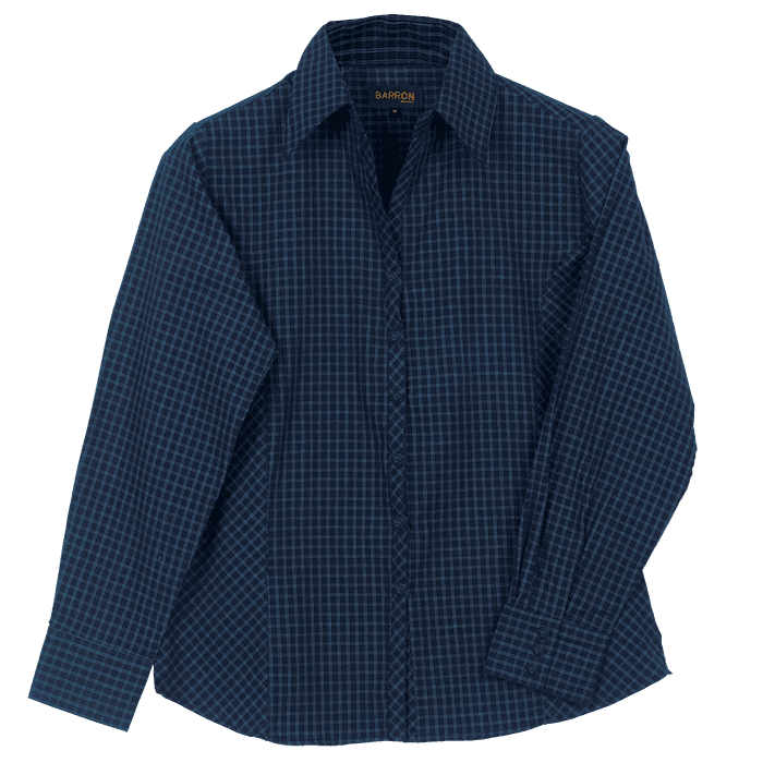 Pioneer Check Blouse Long Sleeve Ladies 2