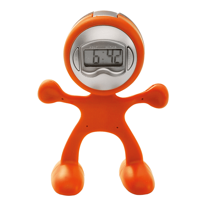 Man Shaped Alarm Clock with Memo Holder 1