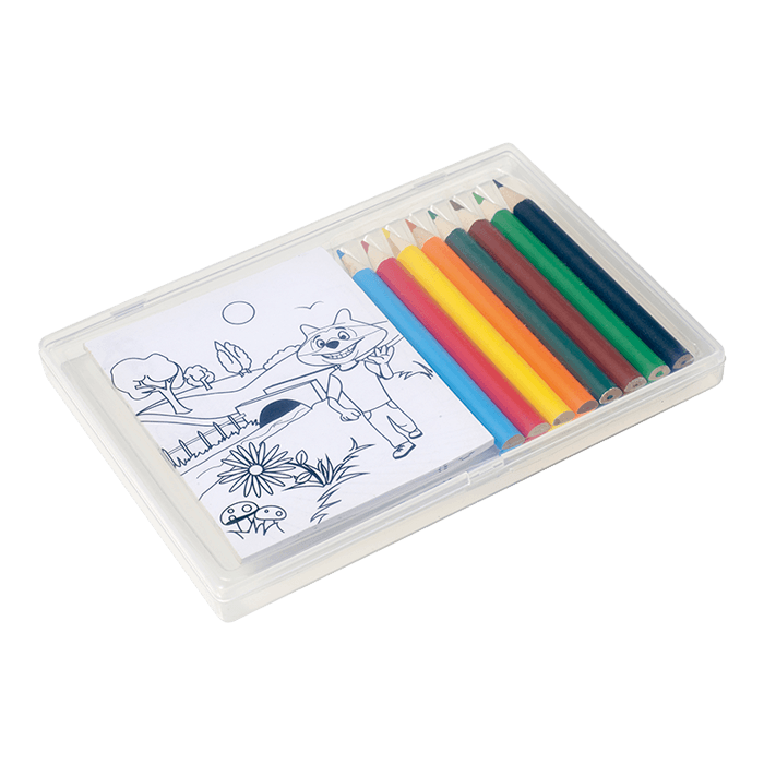 Colouring In Set In Plastic Case 1