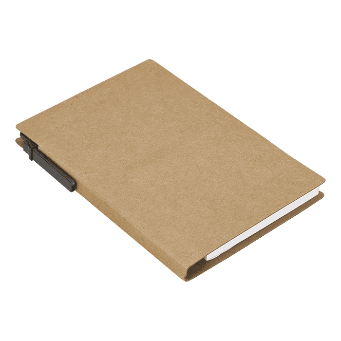 Recycled Notebook with Pen and Flags 1