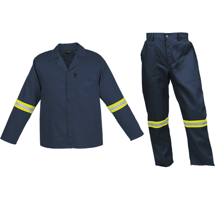 Barron Budget Poly Cotton Conti Suit with Reflective 3