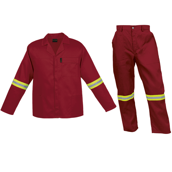 Barron Budget Poly Cotton Conti Suit with Reflective 4