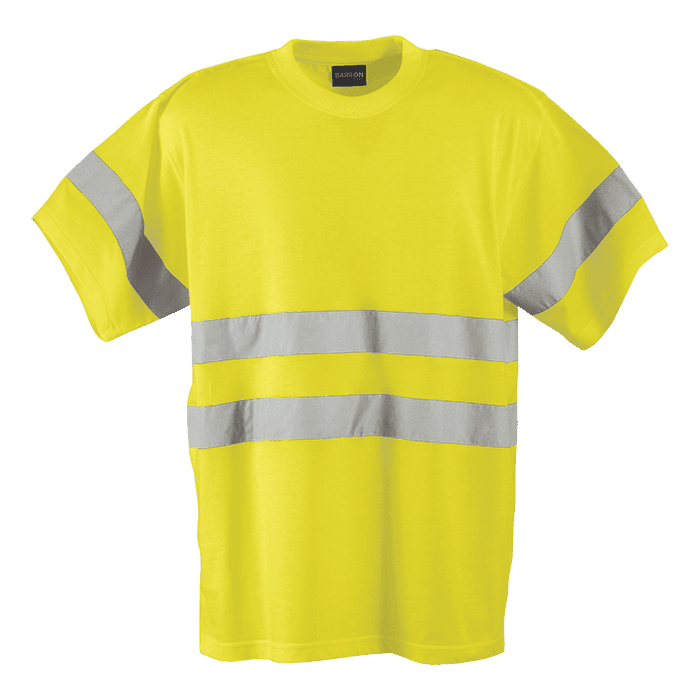 150g Poly Cotton Safety T-Shirt with tape 2