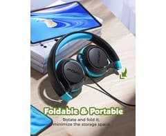 Mpow Che 1 Kids Wired Headset (Blue) 5