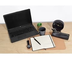 Noted PU Slim Pencil Case [Black] 3