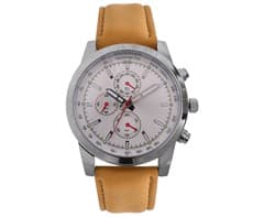 Mens Sporty PU Watch 1