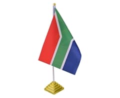 SA Flag & Stand 2