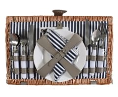 4-Person Wicker Picnic Basket 5