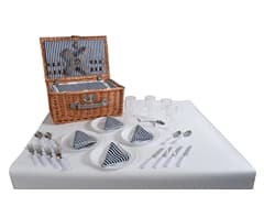 4-Person Wicker Picnic Basket 6
