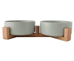 2-Piece Pet Bowl & Stand 2