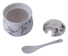 Marble Bamboo Canisters Set 6