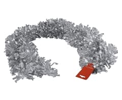 Metallic Silver Tinsel Garland 1