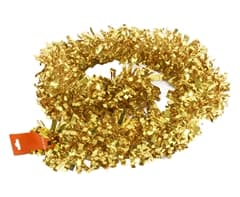 Metallic Gold Tinsel Garland 1