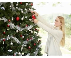 Metallic Silver Tinsel Garland 5