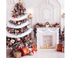 White Tinsel Garland 5