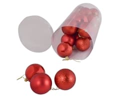 Red Christmas Baubles Set 2