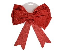 Red Christmas Glitter Bow 1