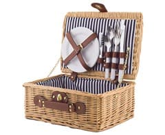 2-Person Rattan Picnic Basket - Small 1