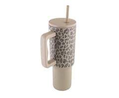 1200ml Leopard Print Travel Mug 4