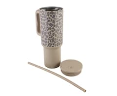 1200ml Leopard Print Travel Mug 4