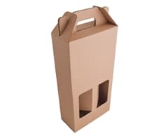 Kraft Double 750ml Wine Bottle Gift Box 1