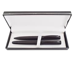 Charcoal Swirl Roller & Ball Set 1