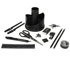 Rotating Desk Organiser with Stationery 2