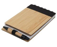 Wood Pocket Notepad & Sticky-Memo & Pen 1