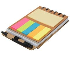 Wood Pocket Notepad & Sticky-Memo & Pen 2