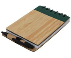 Wood Pocket Notepad & Sticky-Memo & Pen 4