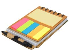 Wood Pocket Notepad & Sticky-Memo & Pen 5