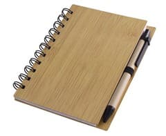 Bamboo Mid-Size Notebook & Pen 1