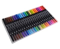 24-Piece Dual Tip Brush Pen Set 1