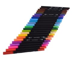24-Piece Dual Tip Brush Pen Set 5