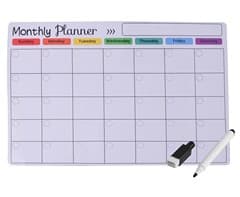 Magnetic Monthly Planner & Dry Erase Marker 2
