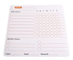 Fridge Magnet Chore Tracker & Reward Set 4