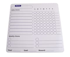 Fridge Magnet Chore Tracker & Reward Set 6