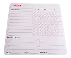 Fridge Magnet Chore Tracker & Reward Set 7
