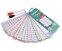 Maths Division Flash Card Set 1-12 1