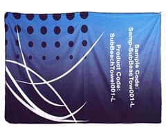 Fluffy Custom Single-Sided Sub Beach Towel - Large 2