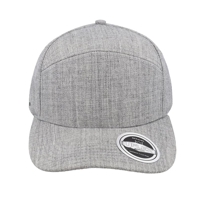 Uflex Fashion 6P Curved Peak - Grey Melange